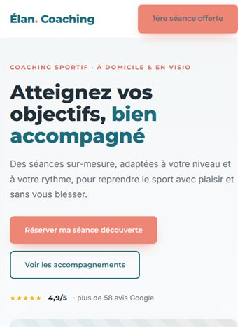 Modèle Coaching sur mobile