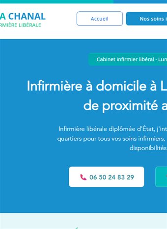 Cabinet infirmier Lunel sur mobile