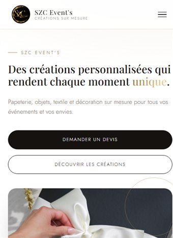 SZC Event sur mobile